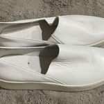 Vince  White Leather Saxon 2 Platform Slip On Sneaker Size 9 Preppy School Casual Photo 0