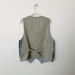 [Vintage] 90s Y2K Embroidered Floral V Photo 1