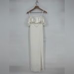 Lulus Sincerely Passionate White Ruffled Off-The-Shoulder Maxi Dress Size S Photo 2