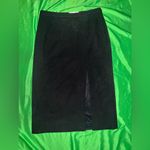 Michael Kors  Collection Black Side Slit Midi 100% Wool Skirt size 4 Photo 2