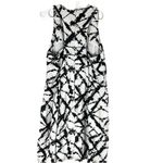 Cynthia Rowley  Black/White Linen Abstract Print Dress Sleeveless Shift Size 12 Photo 1