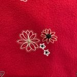 Tudor Court By Haband Embroidered Red Fleece Size M Photo 6