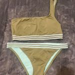 Vince Camuto Elastic Trim Bikini Bottoms - Sea Band Solids Photo 0