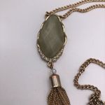 Red Dress Boutique Boutique Stone and Tassel Long Preppy Boho Statement Necklace 24” Photo 1