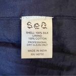 SEA New York Esme Silk Floral Long Sleeve Dress in Navy, Size S, NWT Blue Photo 14