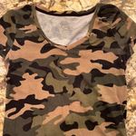 Energie Camo v-neck cap sleeve t shirt Photo 0