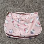 Hello Kitty  Pink Cosmetic Travel Bag – Makeup Storage Case with Gold Charm Photo 3