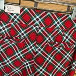 kim rogers  Red Plaid Pull On‎ Dress Pants Size 10PS Photo 4