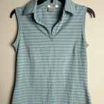 Nike  Golf Dri Fit Women Size Small striped sleeveless‎ performance shirt Photo 0