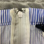 Torrid Striped Blue and White Poplin Lace Up Corset Tank Top Size 1X Photo 14