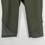 Lane Bryant Livi Active Olive Green Cropped Leggings Mesh Pockets Size 18/20 Photo 3