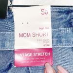 SO  High Rise Vintage Stretch Light Wash Paperbag Mom Shorts Photo 7