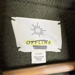 Aerie OFFLINE by Green Quarter-Zip Sherpa Fleece Pullover – Size XL Photo 3