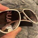 Quay Australia Quay aviator white brown sunglasses RARE!!! Photo 2