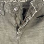 American Eagle  Olive Green Corduroy Stretch Skinny Pants 90s Straight 0 Regular Photo 5
