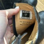 Frye  Molly D Ring Black Leather Booties Photo 6