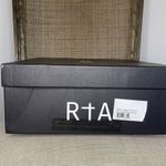 NEW RTA DENIM PATENT LEATHER ANKLE WESTERN BLACK BOOTS SZ 36 / 6 Photo 2