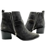 ALLSAINTS NWT Jason Boot Charcoal Gray Suede Buckle Ankle Bootie Women’s Size 9 Photo 10