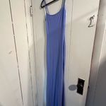 SKIMS  NWOT COTTON RIBBED SLIP DRESS Tanzanite purple SMALL Photo 1