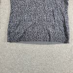 Calvin Klein  Womens Leopard Sweater M Gray Black Knit Scoop Neck Pullover Cozy Photo 6