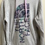 The North Face  Women's Light Gray Hooded Sweatshirt Pocket Tropical Size Large Photo 1