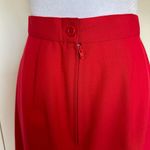 Vintage Red A Line Skirt Knee Length Union Made Size XS Photo 6