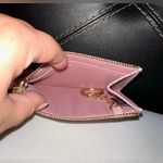 Coach NWOT  Coin Purse Wallet Pink White With Floral Print Photo 2