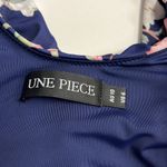 Imperfect Une Piece luxury swimsuit removable bows one piece blue pink floral 6 Photo 11