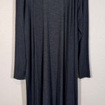 Beyond Yoga  Grey Cozy Cardigan Sweater Womens M Preppy Duster Longline Fall Photo 0