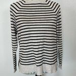 Vineyard Vines Striped Zipback Crewneck Sweater XS gray & black Photo 0