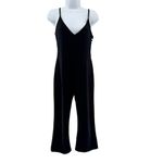 Amanda Uprichard  X REVOLVE‎ Chandon Jumpsuit Black Ponte Medium Cropped Date Photo 1