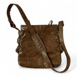 Jane‎ August Genuine Italian Leather Crossbody Bag Preppy Brown Photo 0