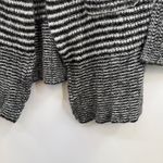 Karen Kane  black white striped wool mohair blend cardigan sweater open front S Photo 2