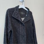 Soma  Live Loungewear Vintage Terry Button Front Jacket Gray Photo 2
