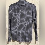 Maeve Anthropologie Ainsley Tie Dye Thermal Long Sleeve Turtleneck Gray Womens S Photo 1