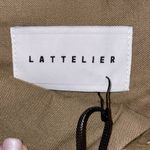 Lattelier High Waisted Pleated Pants Size XL Brown Photo 2