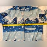 Frankie’s‎ Bikinis button down shirt, cover up, beach wear, size Medium Blue Photo 3