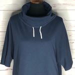 L.L. Bean Oversized Cowl Neck Short Sleeve Sweatshirt Blue Size undefined Photo 2