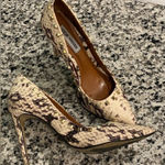 Steve Madden Rockstud Gold Snakeskin High Heels 8 Photo 0