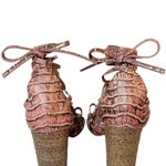 Anthropologie Miss Albright Ankle Wrap Strap Boho Sandals Blush Leather Size 6.5 Photo 3