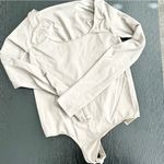 SKIMS  Long Sleeve Scoop Neck Nude Thong Bodysuit L/XL Photo 1
