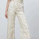 ZARA  The Marine Straight Crop Wide Leg Pants Floral Print size 6 Photo 0