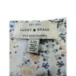 Lucky Brand  Flutter Sleeve Top Babydoll Silhouette Lightweight‎ Sheer Size L Photo 2