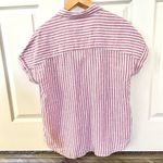 Beach Lunch Lounge Spencer pink and white button down shirt Photo 3