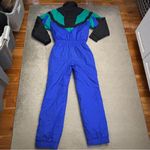 Edelweiss Ski Suit One Piece Snowsuit Snow Bib Vintage Apres Retro 80s 90s Women Blue Size 12 Photo 1