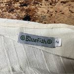 Vintage Blue Fish‎ Barclay Crinkle Embroidered Dress Jacket Set Lagenlook Size 2 Silver Photo 7