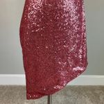 AQUA  Sequined One Shoulder Mini Sheath Sparkly Pink Cocktail Party Dress Size 12 Photo 7