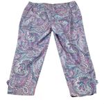 Talbots  Paisley Print Perfect Crop Pants Plus Size 18W Photo 10