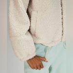 Lululemon Cinchable Fleece Zip Up Jacket White Opal Pockets Size 6? Photo 4