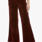 Traffic People Large Burgundy Corduroy Wide Leg Flare Pants Velvet 31" Inseam Red Photo 1